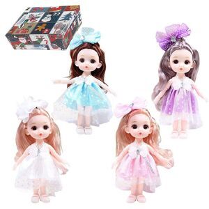 Little Dolls Set With Mini Princess For Girls Toys For Girls Age 3 4 5 6 Gift F
